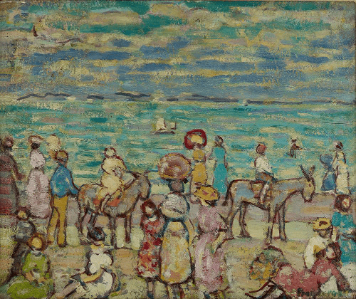 The Beach 1913, Maurice Prendergast art prints