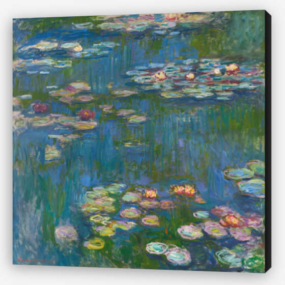 Impression sur toile avec bord noir