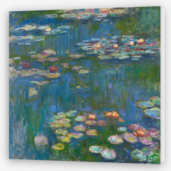 Impression sur toile avec bord blanc