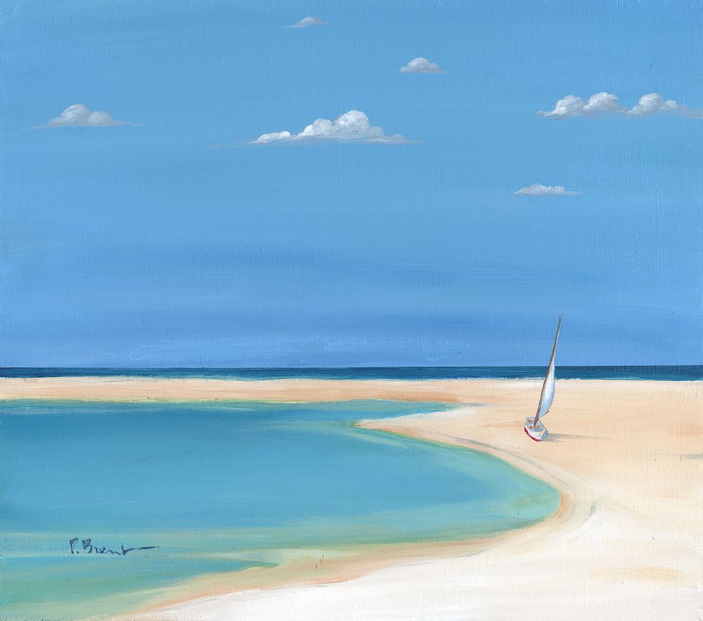 Serenity Cove Sailboat art print by Paul Brent for $57.95 CAD