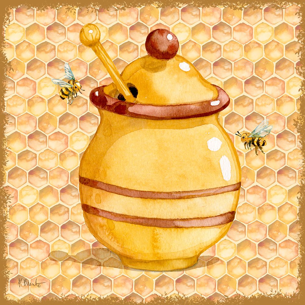 Honey Pot I - Honeycomb art print by Paul Brent for $57.95 CAD