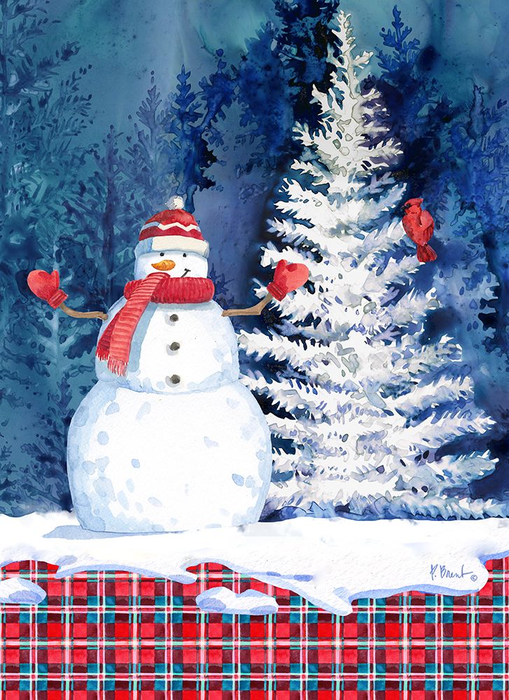 Frosted Snowman Vertical art print by Paul Brent for $57.95 CAD