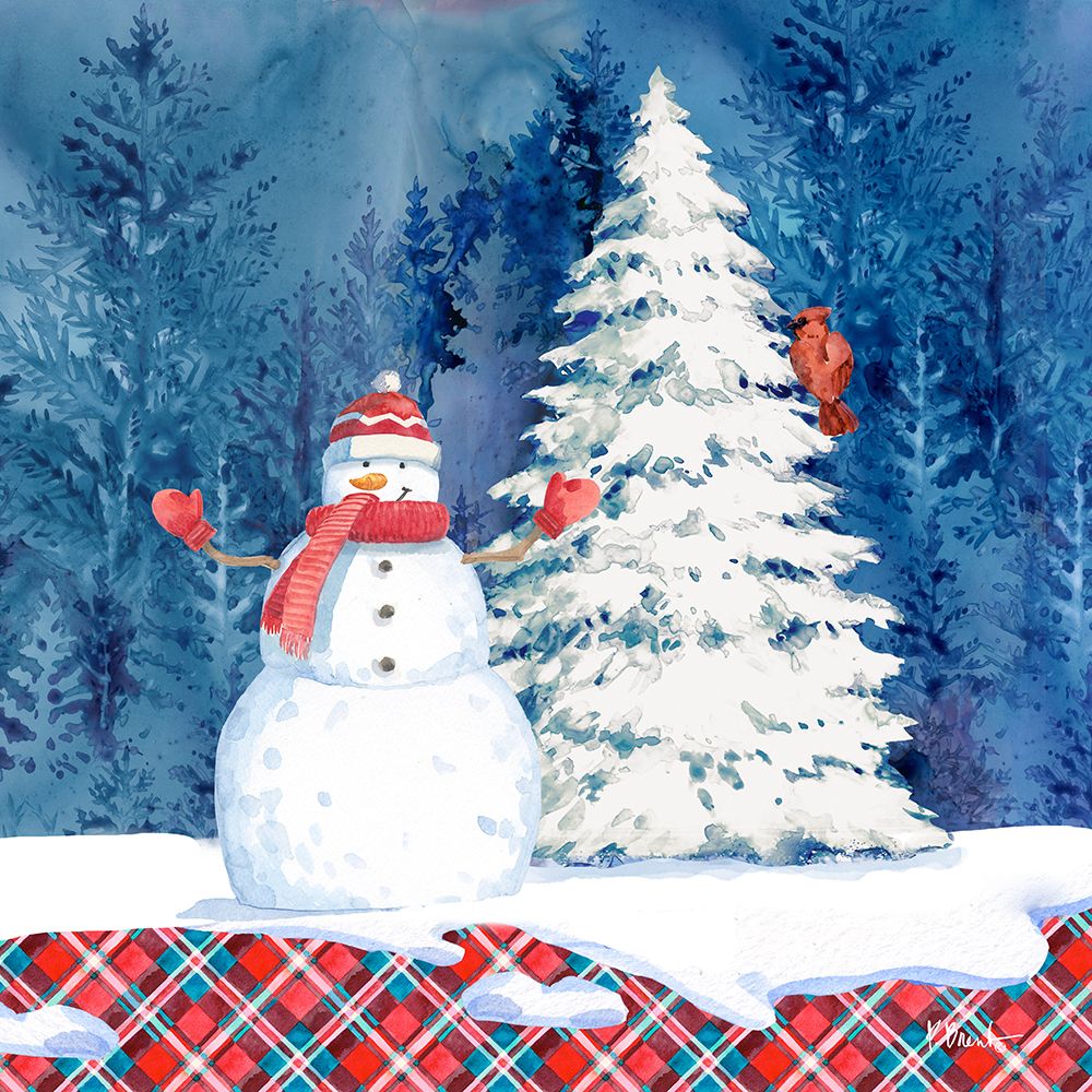 Frosted Snowman I art print by Paul Brent for $57.95 CAD