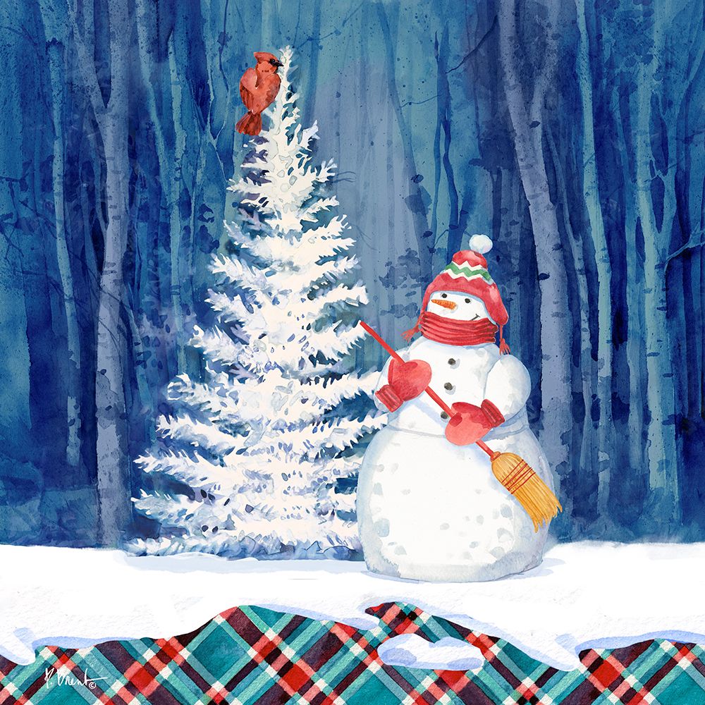 Frosted Snowman II art print by Paul Brent for $57.95 CAD