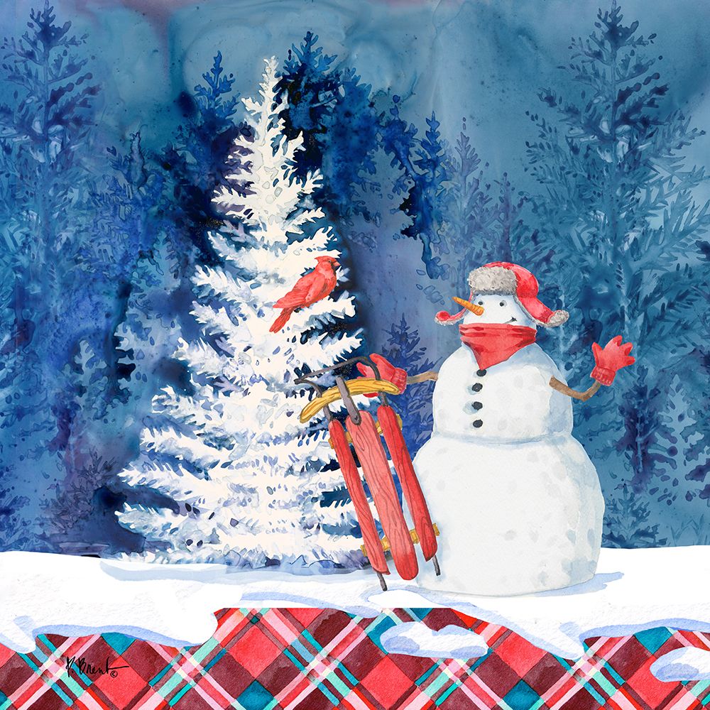 Frosted Snowman IV art print by Paul Brent for $57.95 CAD