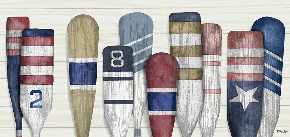 Port Oars Horizontal art print by Paul Brent for $57.95 CAD