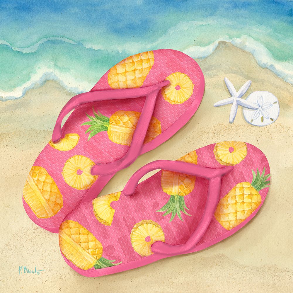 Fruity Flip Flops I art print by Paul Brent for $57.95 CAD