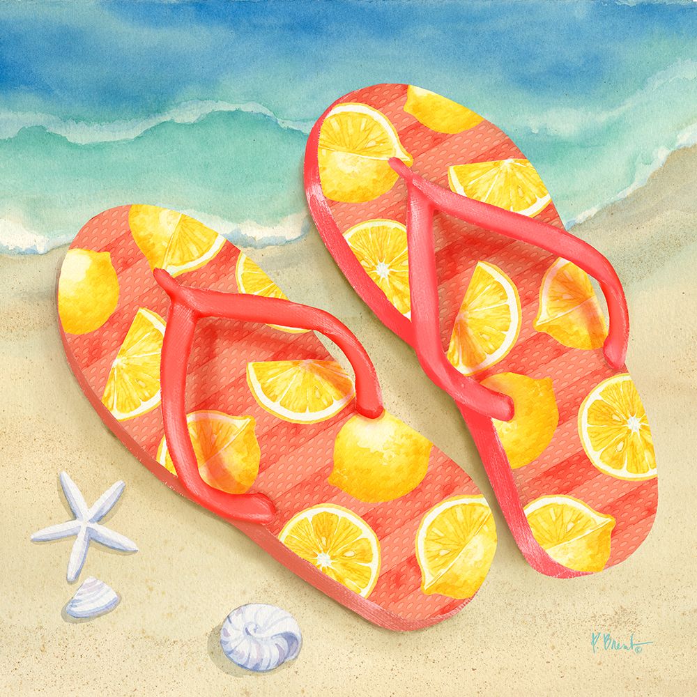 Fruity Flip Flops IV art print by Paul Brent for $57.95 CAD