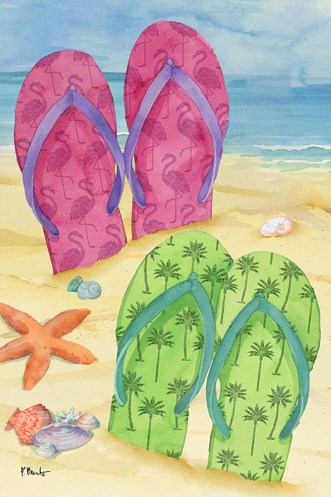 Toes in the Sand Vertical art print by Paul Brent for $57.95 CAD