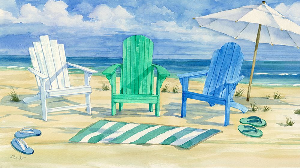 Grayton Beach Chairs art print by Paul Brent for $57.95 CAD