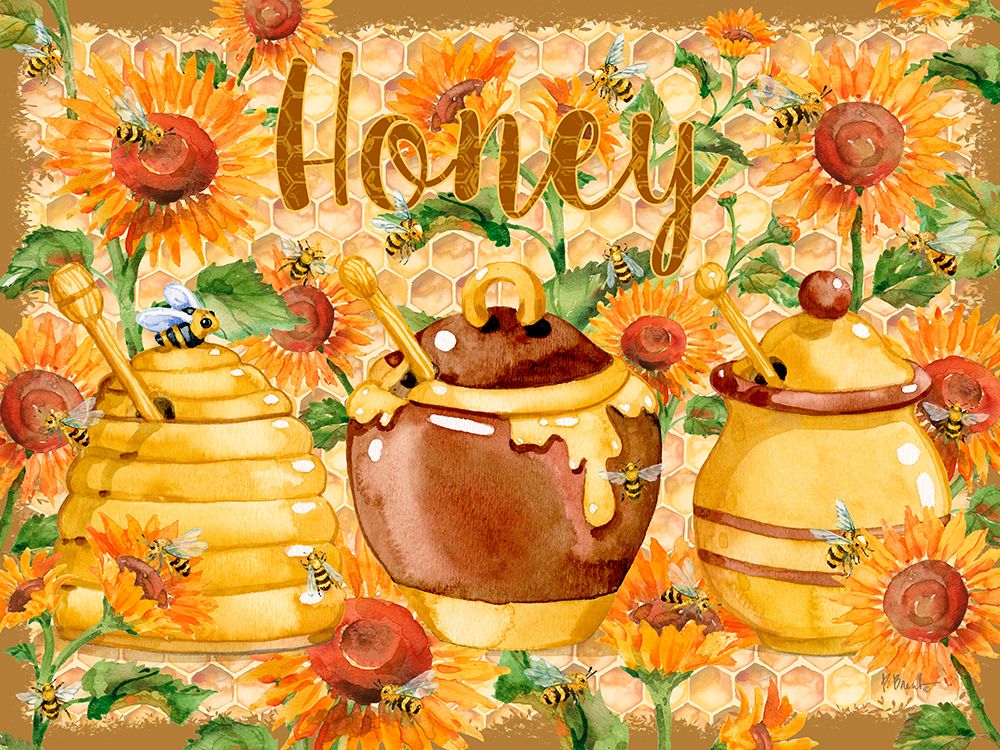 Honey Pots and Sunflowers art print by Paul Brent for $57.95 CAD