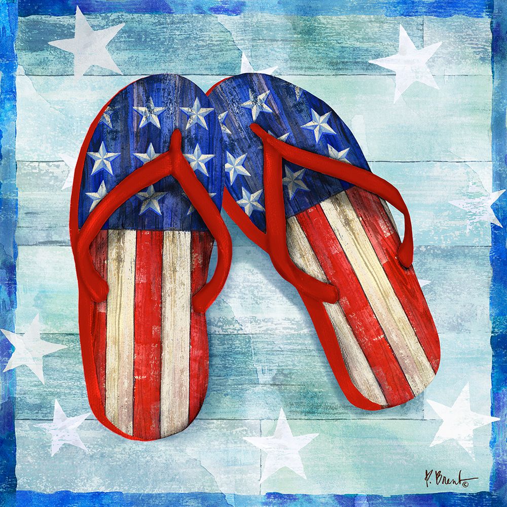 Freedom Flip Flops I art print by Paul Brent for $57.95 CAD