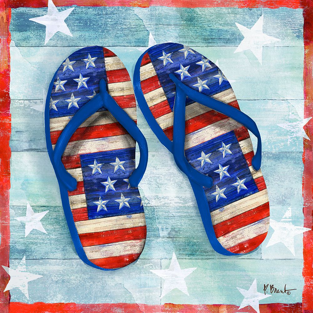Freedom Flip Flops III art print by Paul Brent for $57.95 CAD