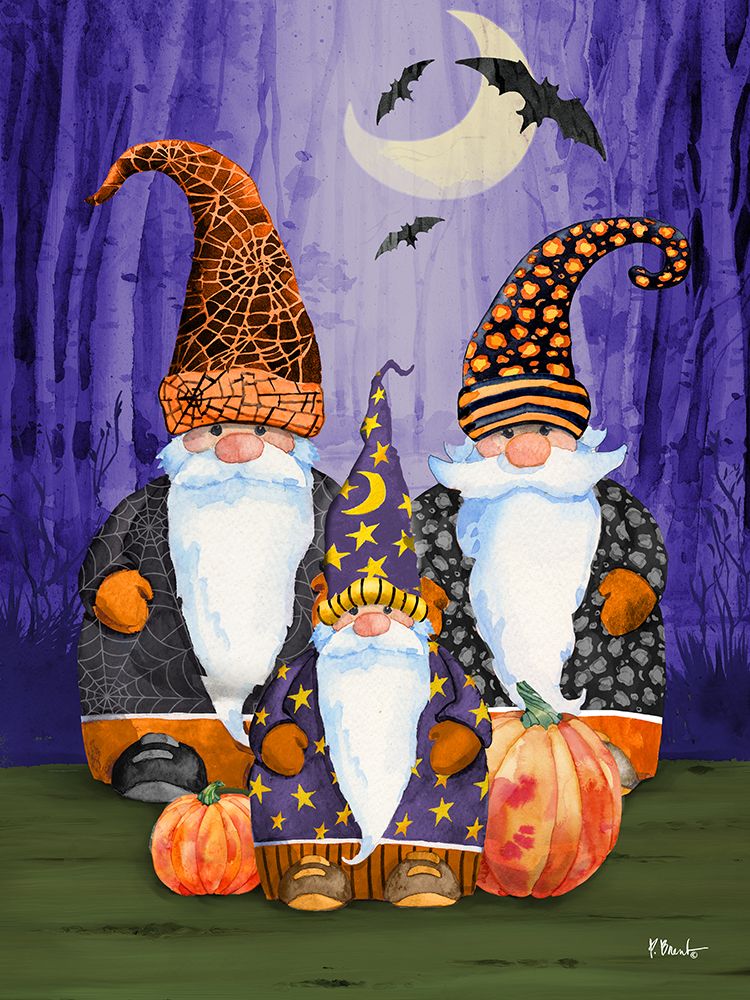 Spooky Forest Gnomes Vertical art print by Paul Brent for $57.95 CAD