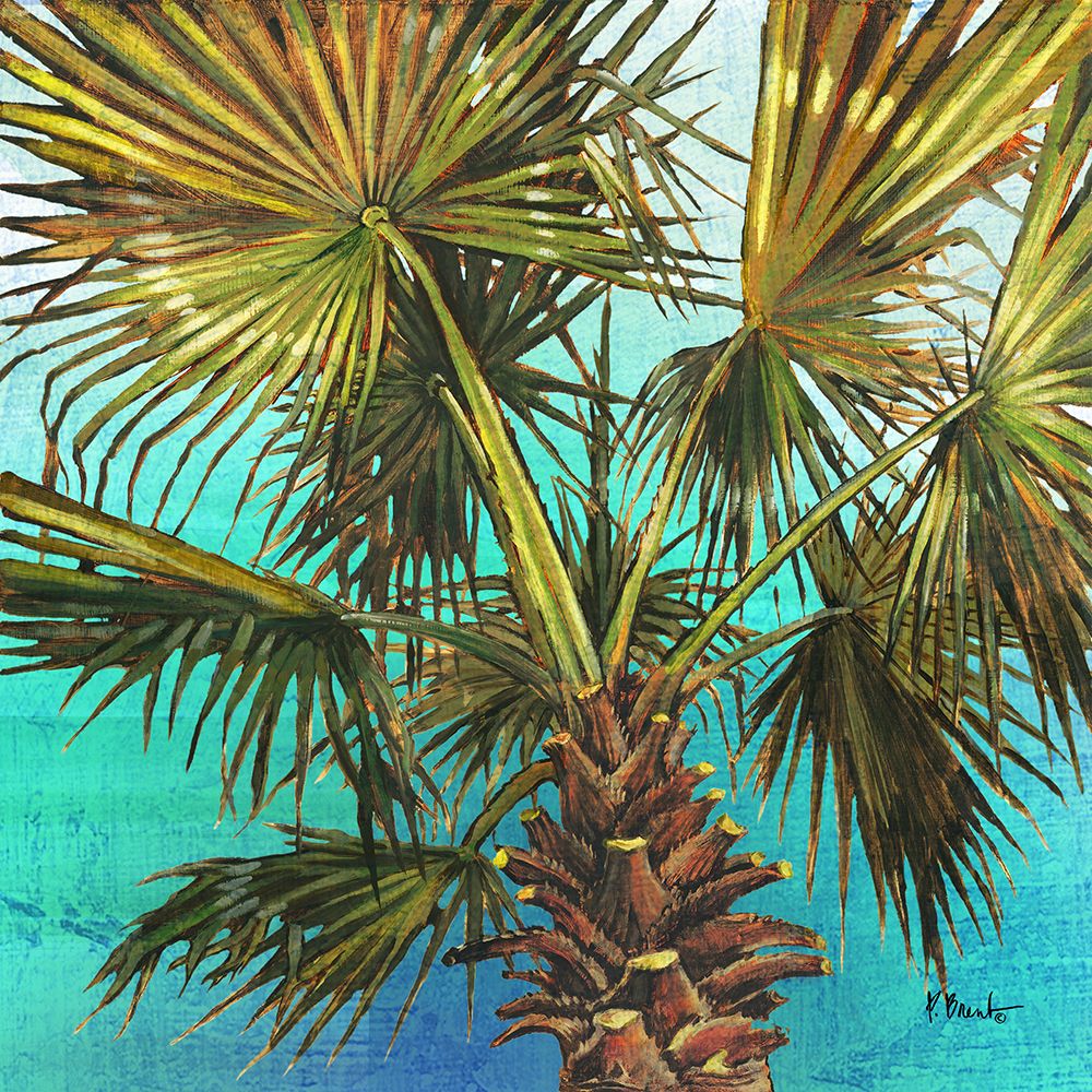 Woodside Palms I - Blue art print by Paul Brent for $57.95 CAD