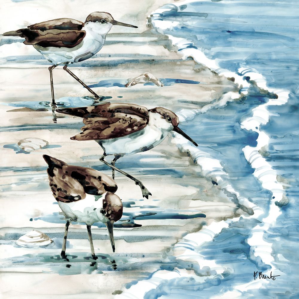 Rockhampton Sandpipers I - Light art print by Paul Brent for $57.95 CAD