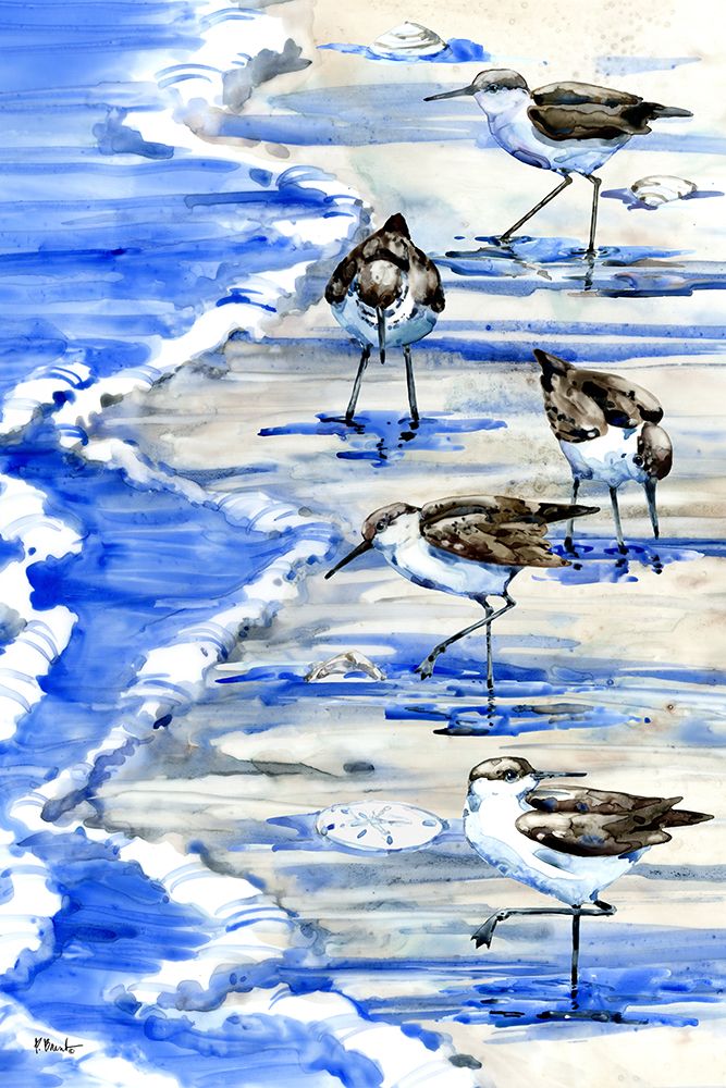 Rockhampton Sandpipers Vertical art print by Paul Brent for $57.95 CAD