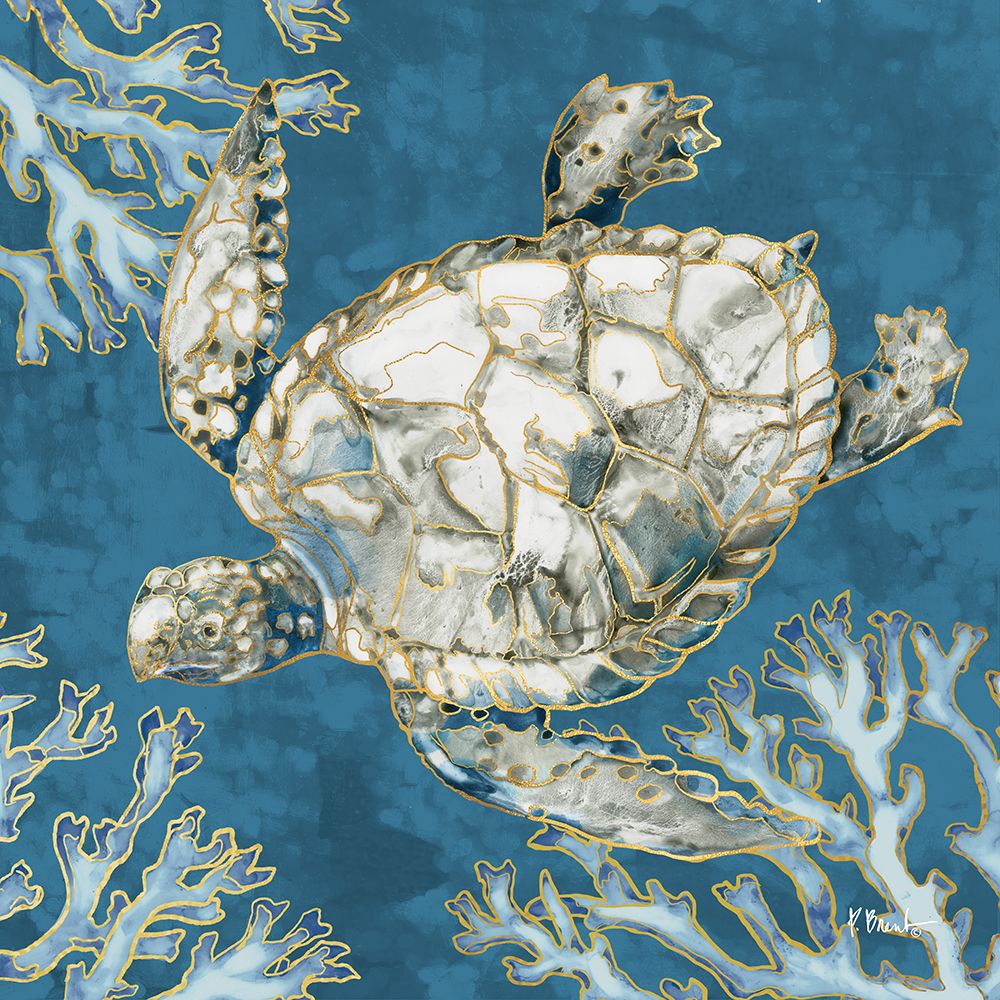 Playa Sealife II - Indigo art print by Paul Brent for $57.95 CAD