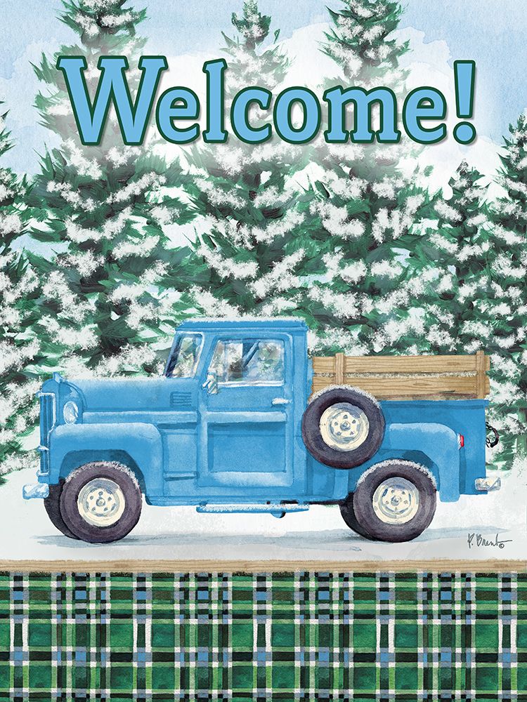 Winter Truck Vertical art print by Paul Brent for $57.95 CAD