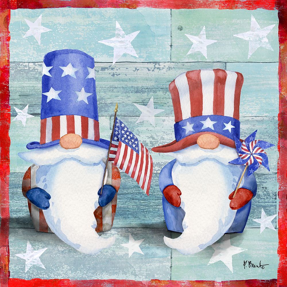 Freedom Gnome Duo art print by Paul Brent for $57.95 CAD