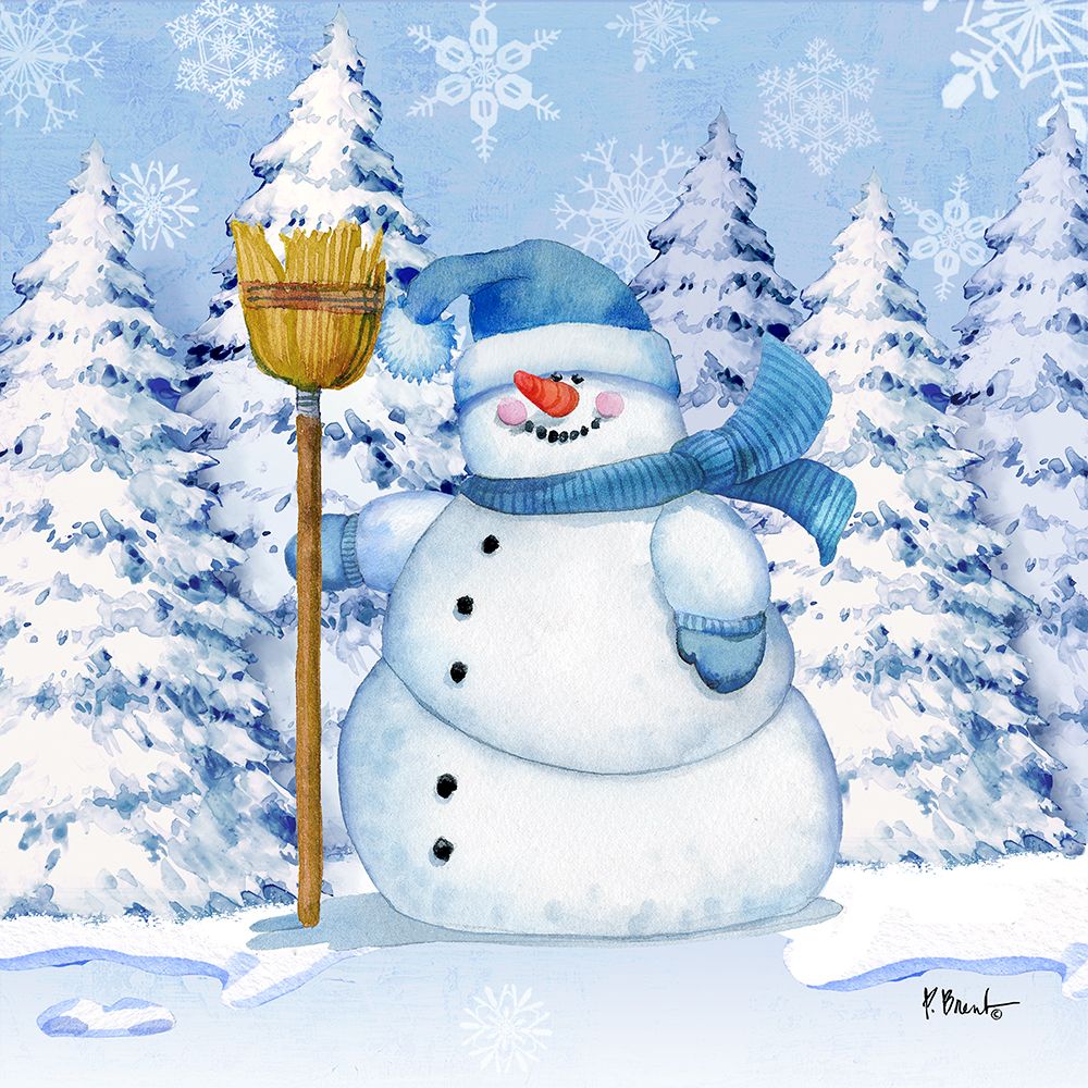 Icy Snowman V art print by Paul Brent for $57.95 CAD