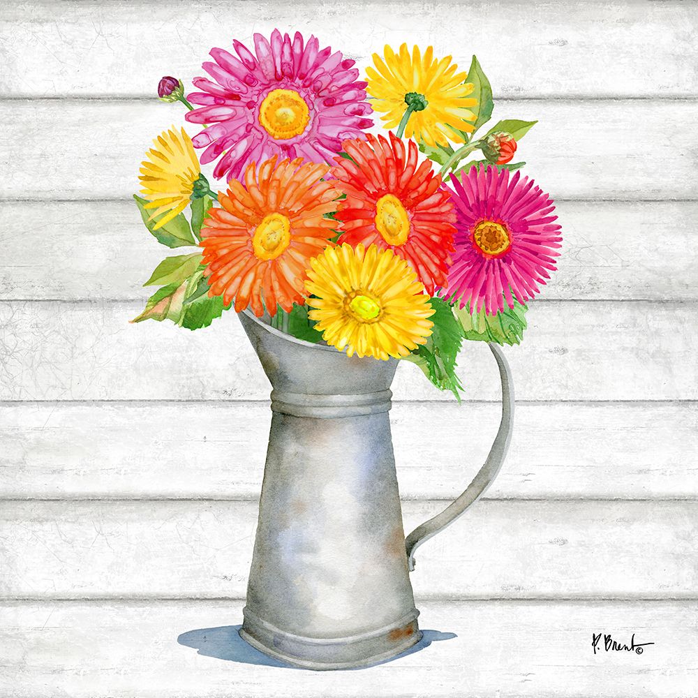 Tin Florals IV art print by Paul Brent for $57.95 CAD