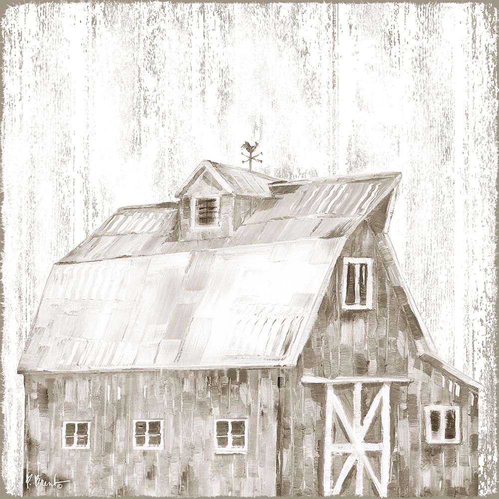 White Wood Barn I art print by Paul Brent for $57.95 CAD