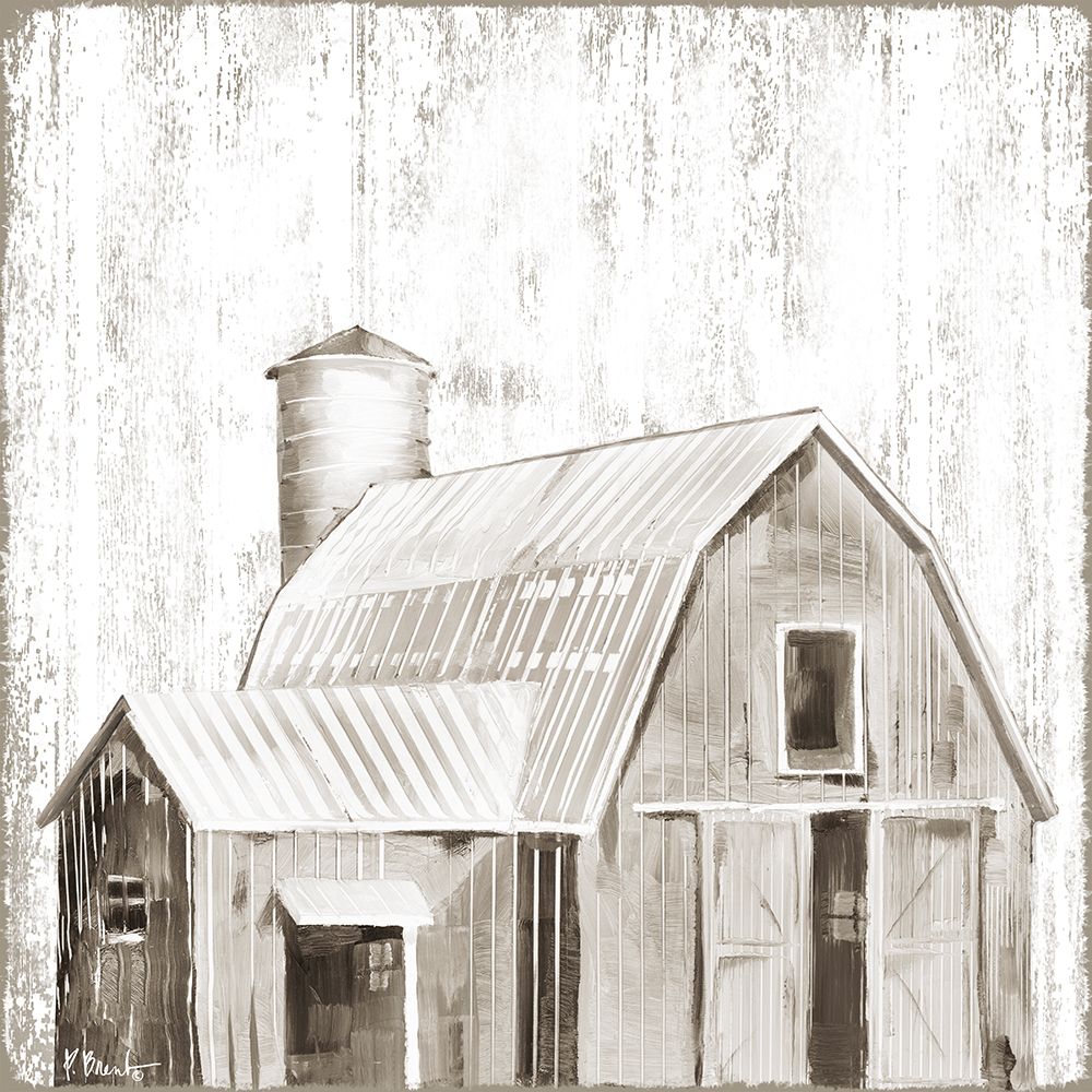 White Wood Barn III art print by Paul Brent for $57.95 CAD