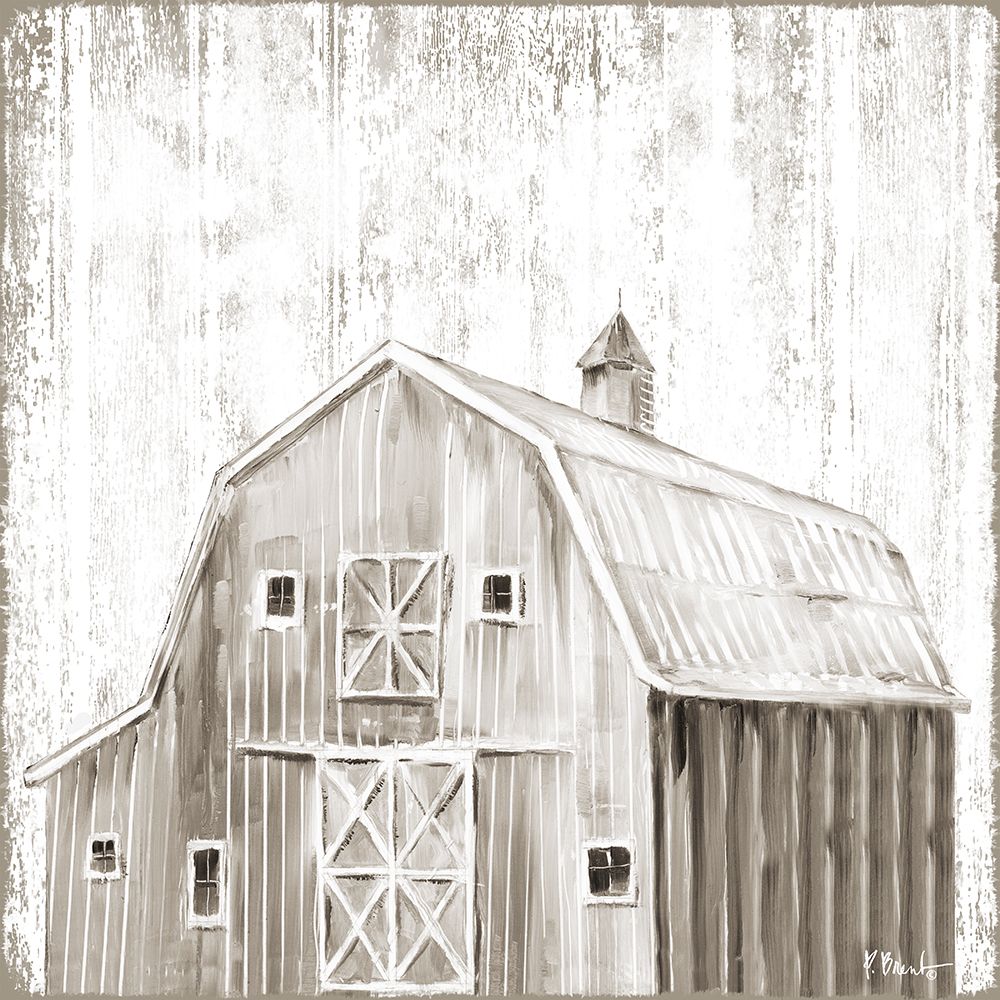 White Wood Barn IV art print by Paul Brent for $57.95 CAD