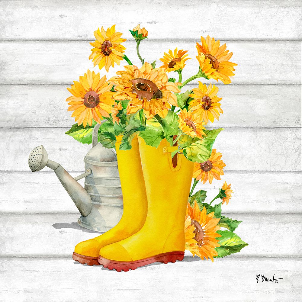 Floral Rain Boots II art print by Paul Brent for $57.95 CAD