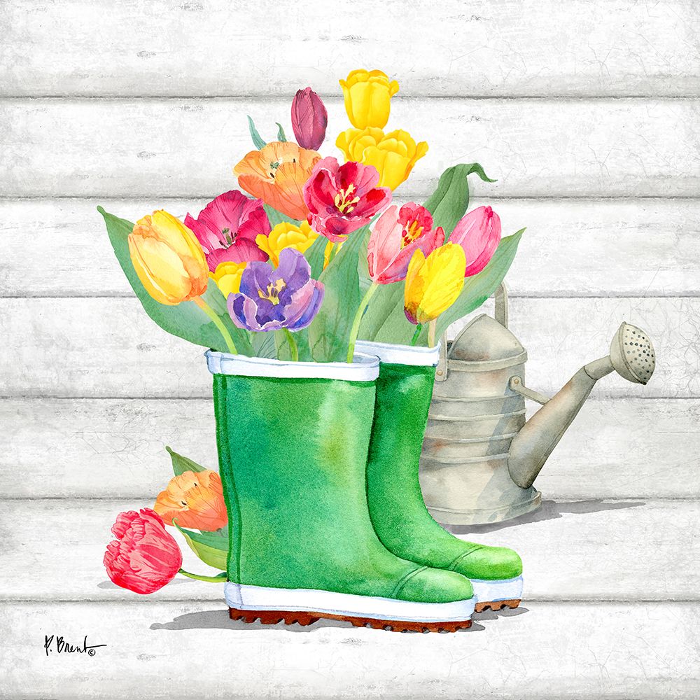 Floral Rain Boots III art print by Paul Brent for $57.95 CAD