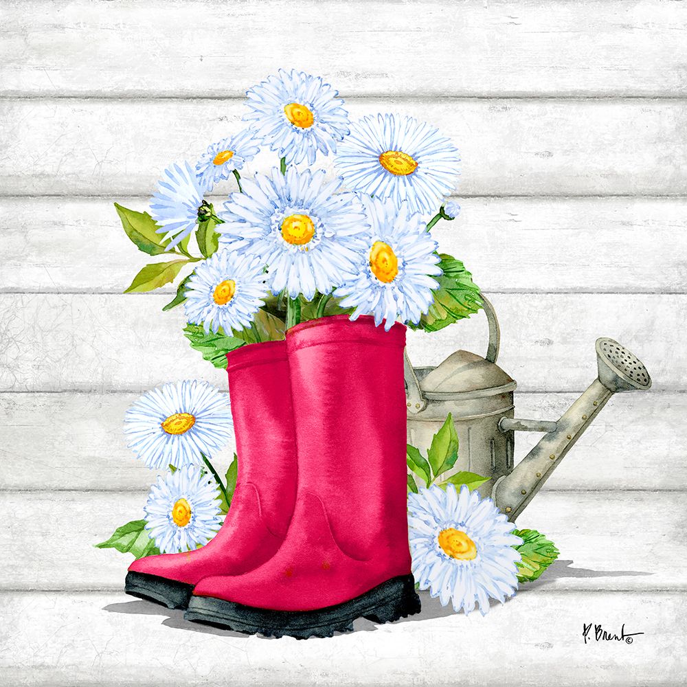 Floral Rain Boots IV art print by Paul Brent for $57.95 CAD