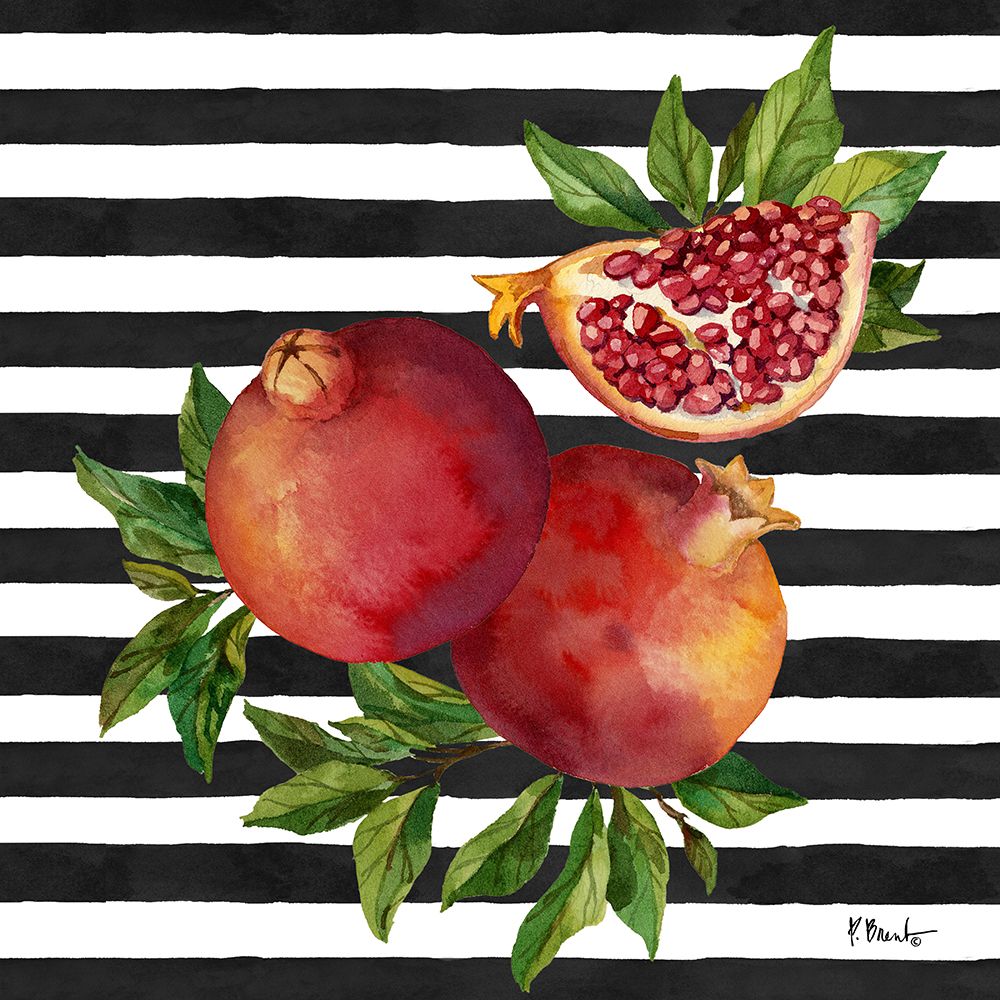 Pomegranate Bunch II - Stripes art print by Paul Brent for $57.95 CAD