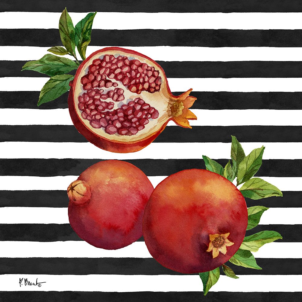 Pomegranate Bunch III - Stripes art print by Paul Brent for $57.95 CAD