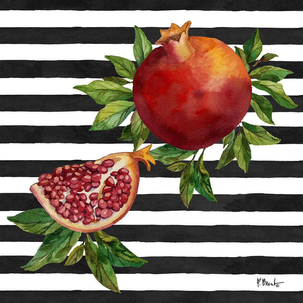 Pomegranate Bunch IV - Stripes art print by Paul Brent for $57.95 CAD
