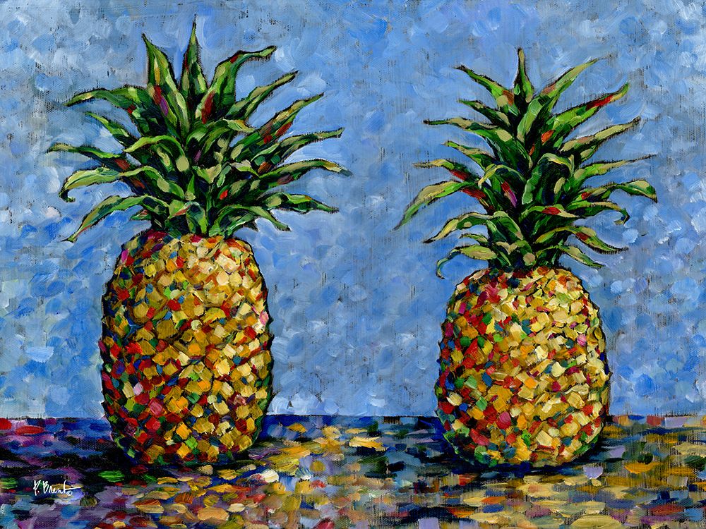 Impressions of Pineapples Horizontal art print by Paul Brent for $57.95 CAD