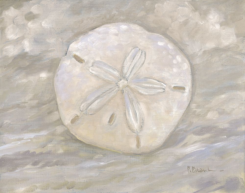 Impressions of Shells I - Sand Dollar - Neutral art print by Paul Brent for $57.95 CAD
