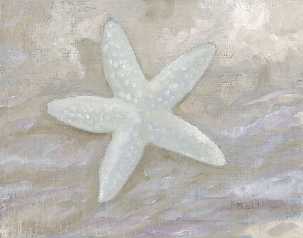 Impressions of Shells II - Starfish - Neutral art print by Paul Brent for $57.95 CAD