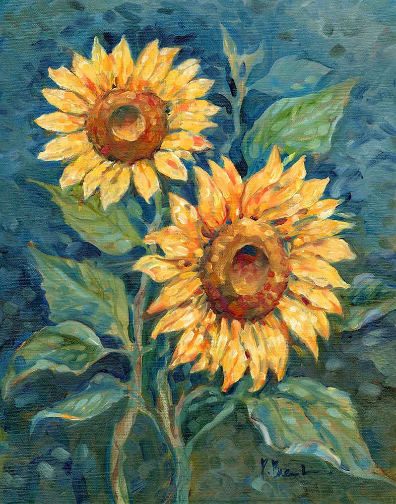 Impressions of Sunflowers I art print by Paul Brent for $57.95 CAD