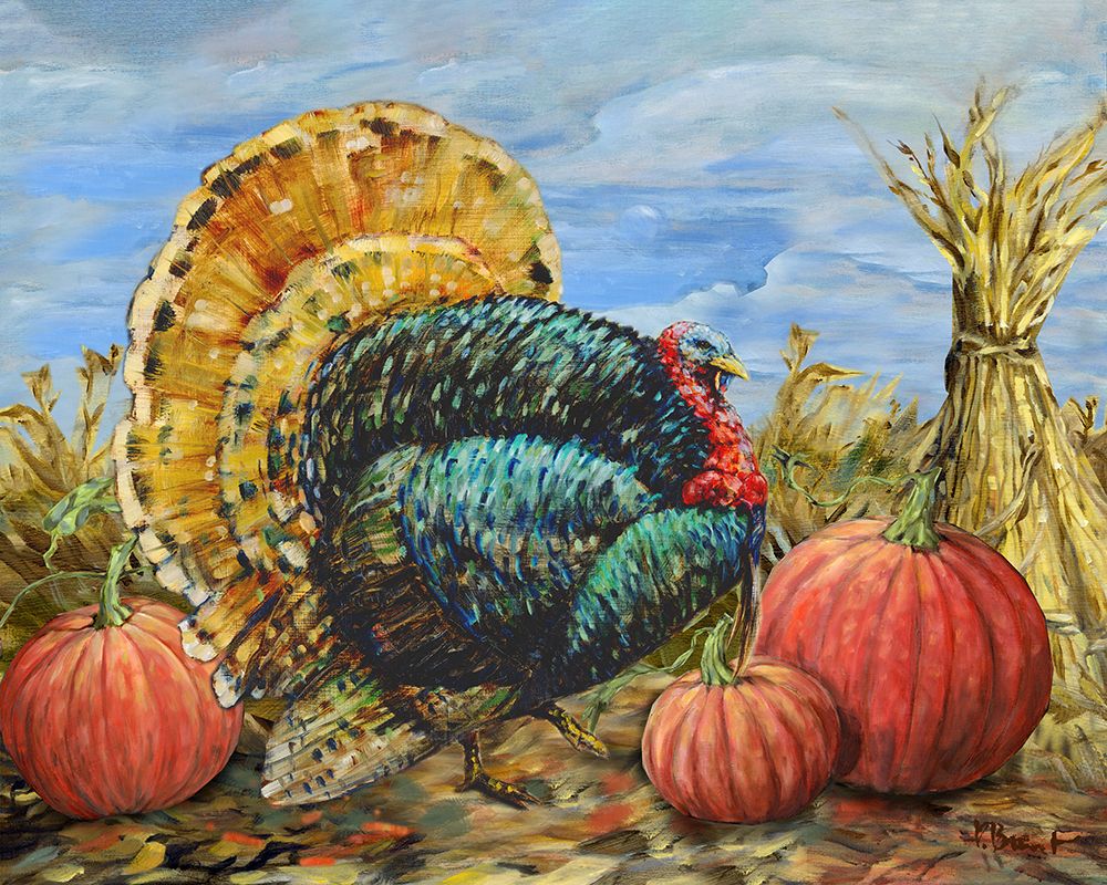 Gleaning Autumn - Turkey - Bright art print by Paul Brent for $57.95 CAD