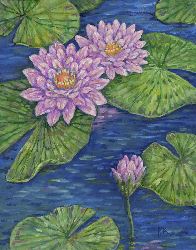 Impressions of Water Lilies I art print by Paul Brent for $57.95 CAD