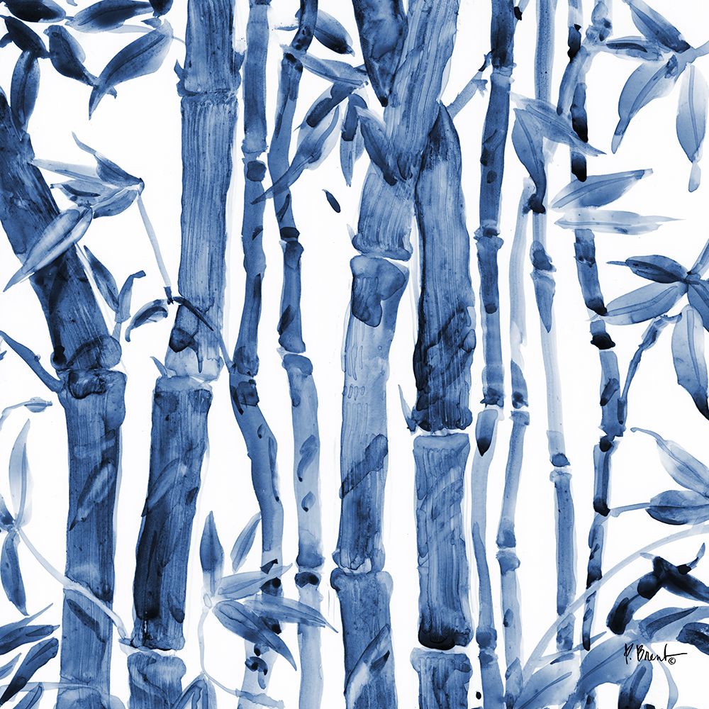 Bamboo Grove IV - Blue art print by Paul Brent for $57.95 CAD