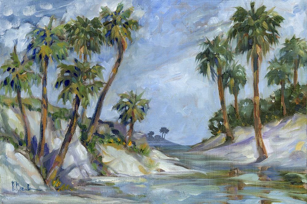 Impressions of Palms - Waters Edge Horizontal art print by Paul Brent for $57.95 CAD