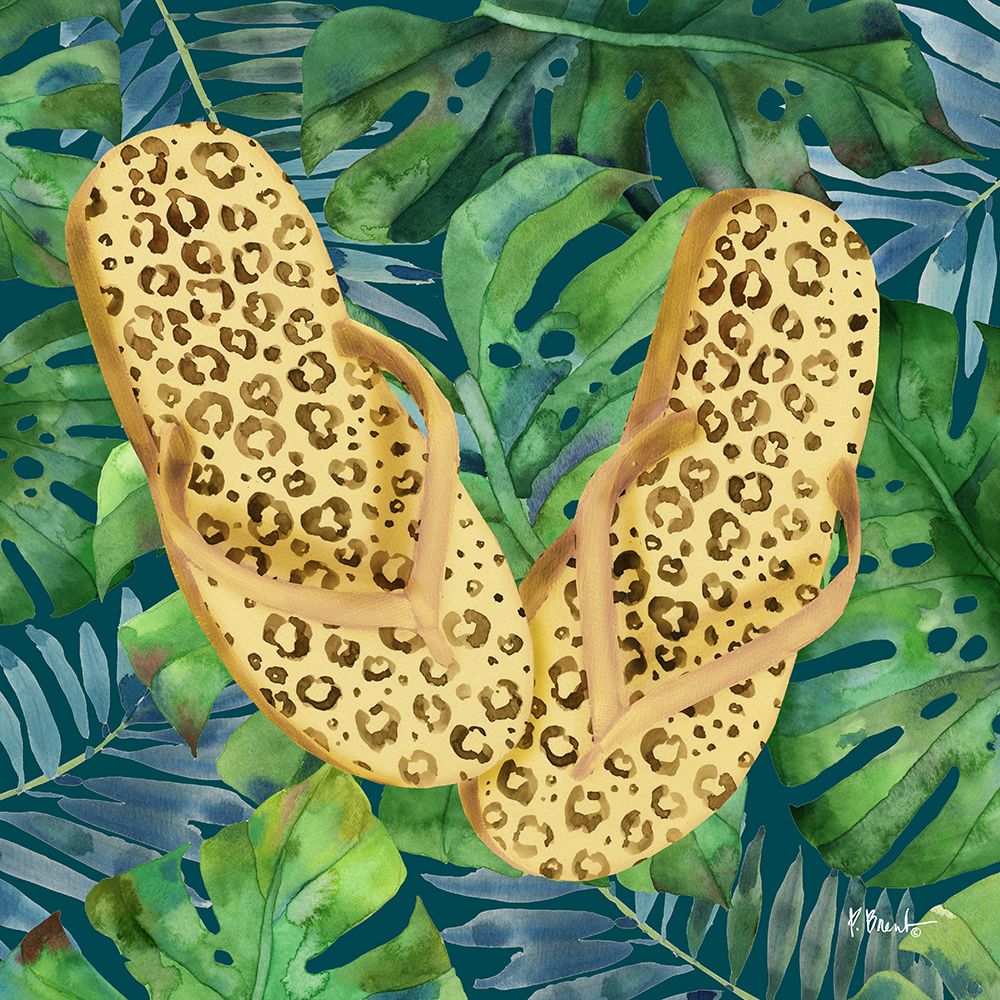 Animal Print Flip Flops II art print by Paul Brent for $57.95 CAD