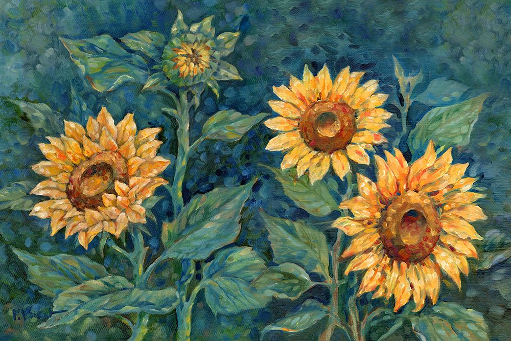 Impressions of Sunflowers Horizontal art print by Paul Brent for $57.95 CAD