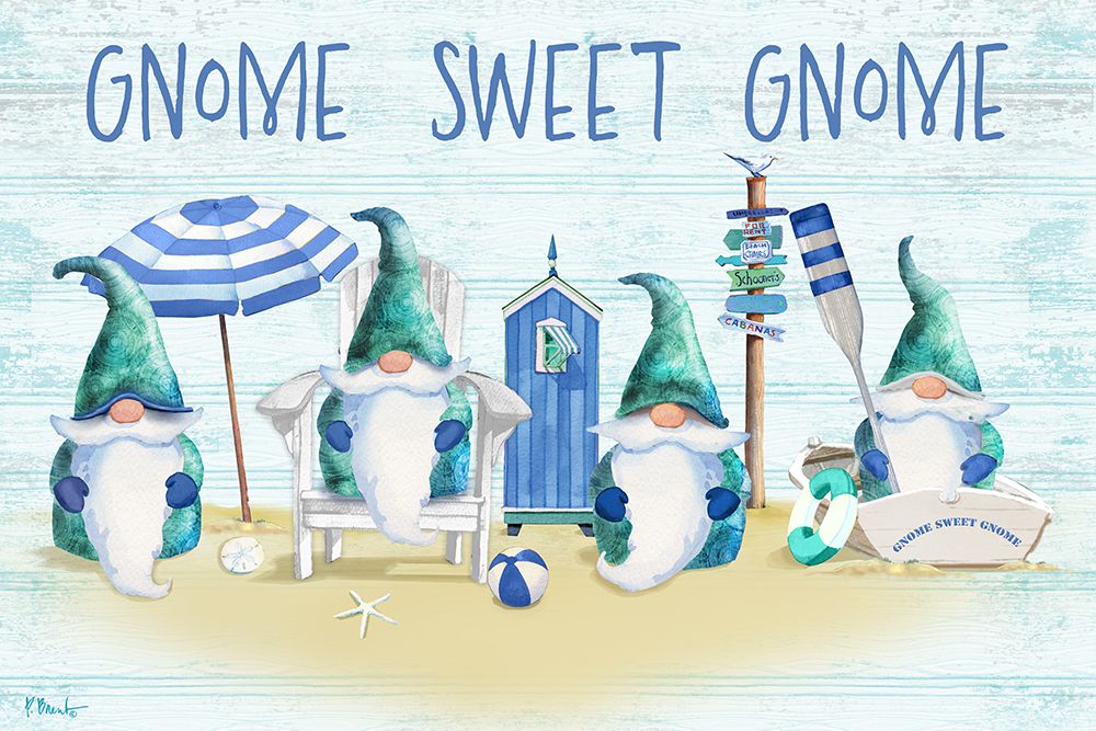 Coastal Gnome Horizontal II - Text art print by Paul Brent for $57.95 CAD