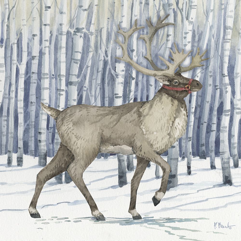 Birch Reindeer I art print by Paul Brent for $57.95 CAD