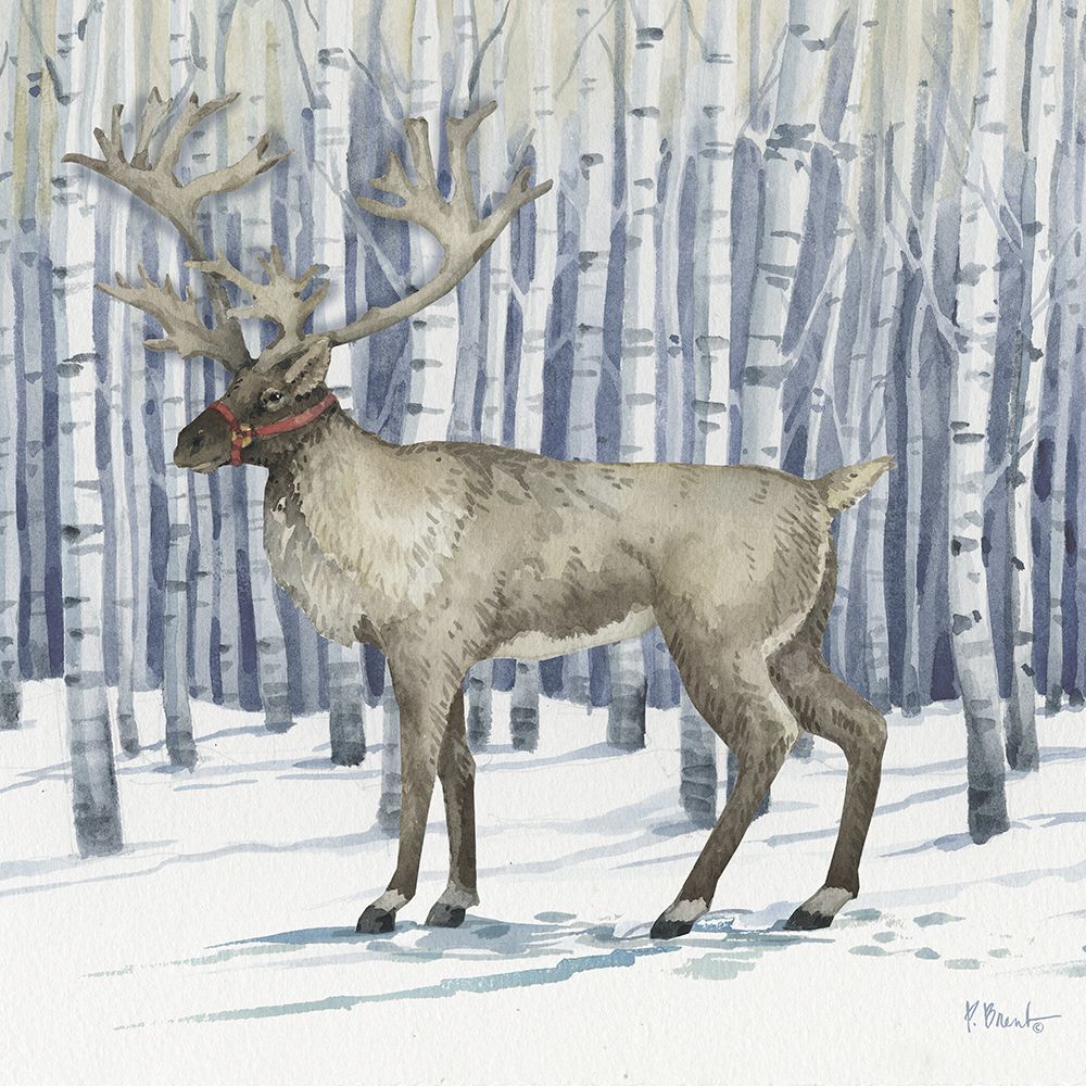 Birch Reindeer II art print by Paul Brent for $57.95 CAD