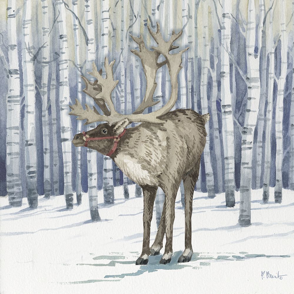 Birch Reindeer IV art print by Paul Brent for $57.95 CAD