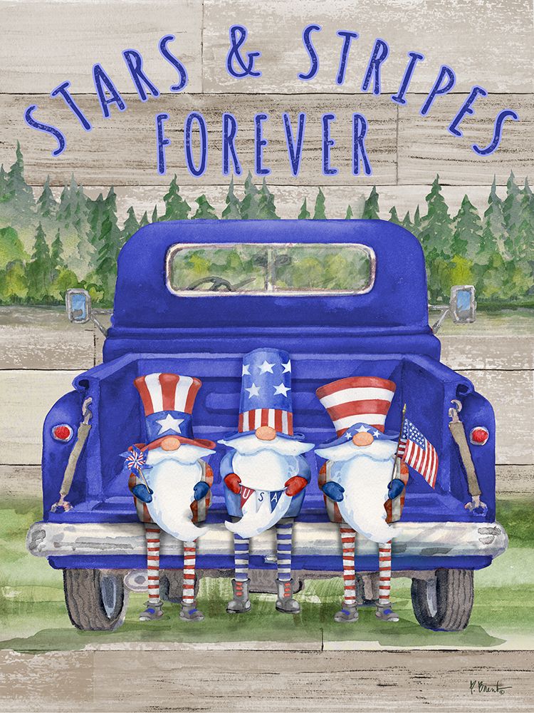 Patriotic Gnomes Truck - Blend art print by Paul Brent for $57.95 CAD